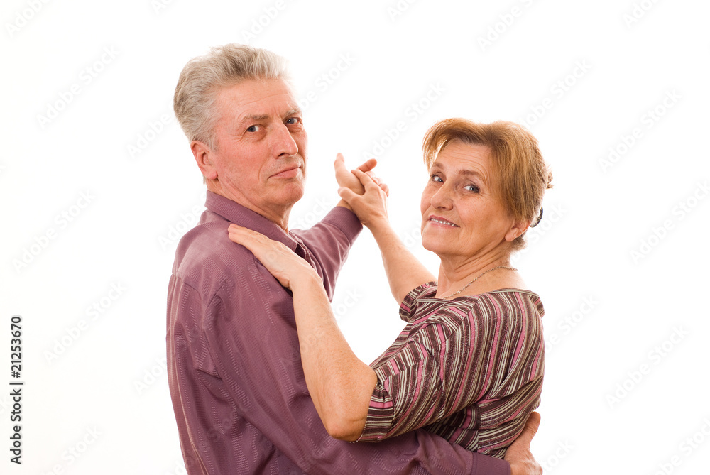 couple dancing on a white background