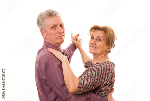 couple dancing on a white background