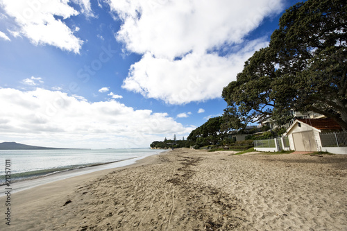 Peaceful empty beach