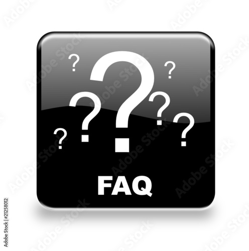 Button FAQ black