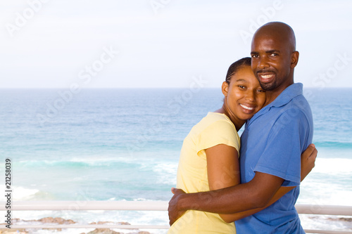 happy african couple