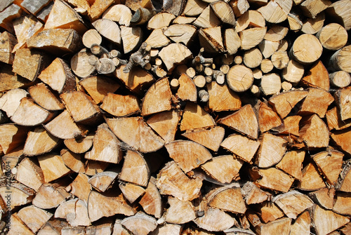 cutted firewood