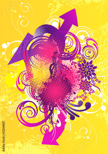 Partyflyer Vorlage Abstrakt