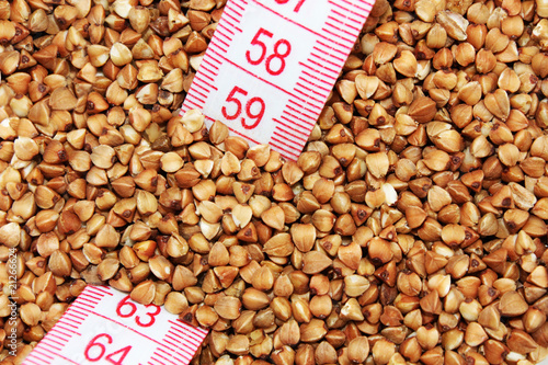 Photos Buckwheat with tape measure