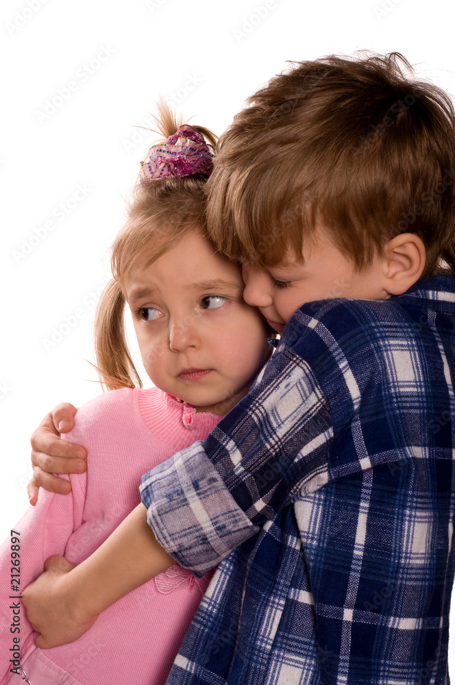 Portrait of emotionally kid Portrait of emotionally kid