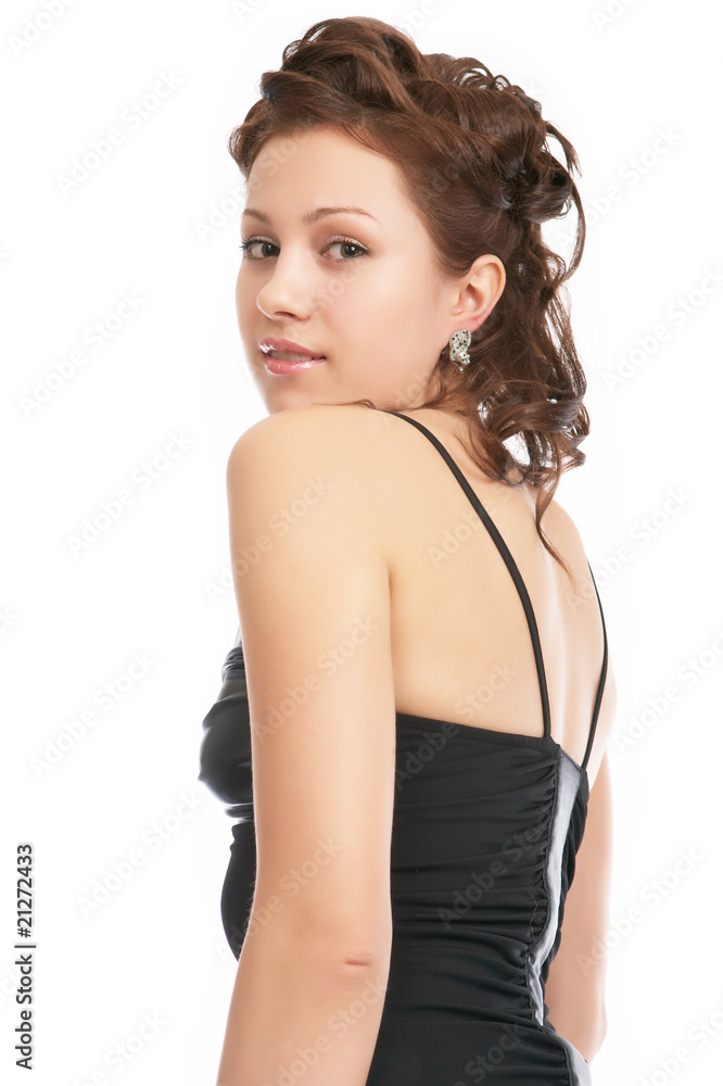 Fototapeta premium sexy girl isolated on white