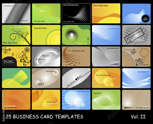 25 business card templates. Volumen II