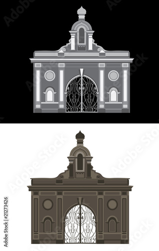Classic arch with gates in two variants