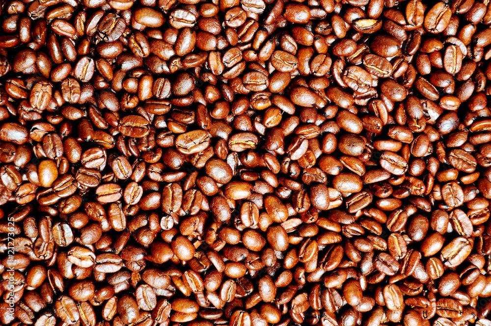 Roasted coffee bean background