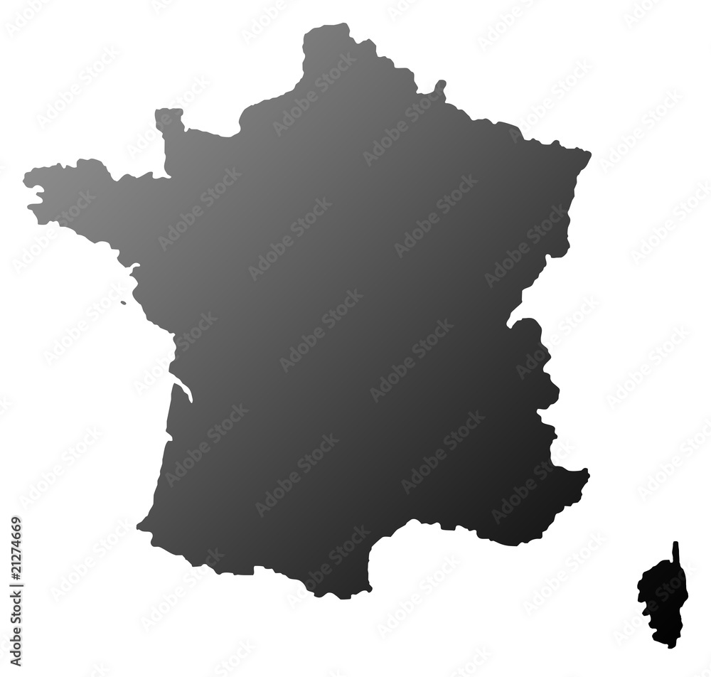 France map silhouette