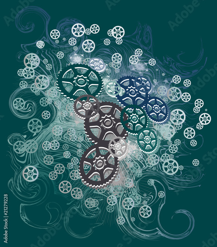 Gears abstract