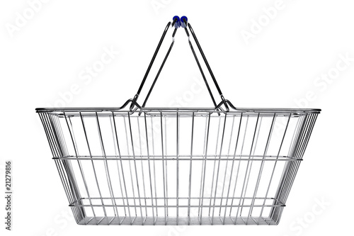 Shopping basket isolated on white