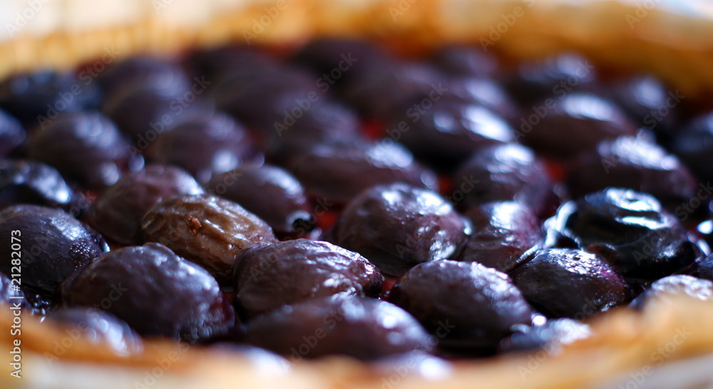 Obraz premium tarte aux prunes