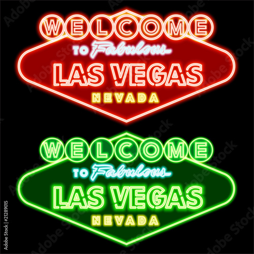 Neon Las vegas road sign