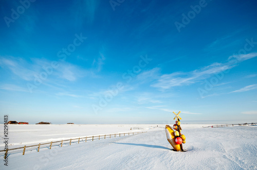 Winterimpression Hallig Hooge