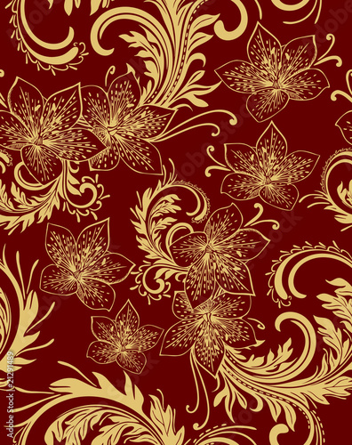 Seamless floral background