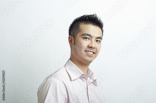 Fényképezés Head and shoulders Asian man