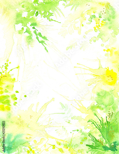 Abstract spring background watercolor painted.