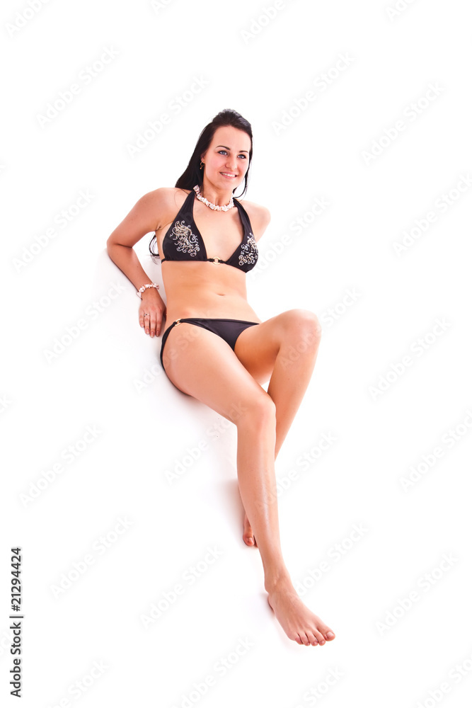 isolated photo set of woman in swimwear isolated photo set of woman in swimwear