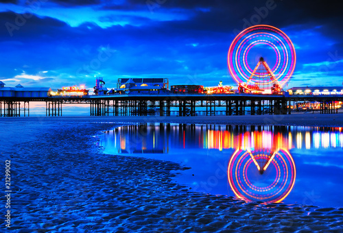 Blackpool seaside resort photo
