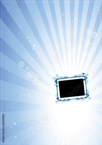 Art frame with place for your text and photo
