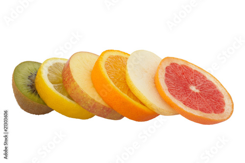 slices of different fruits