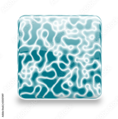Button Shiny blau