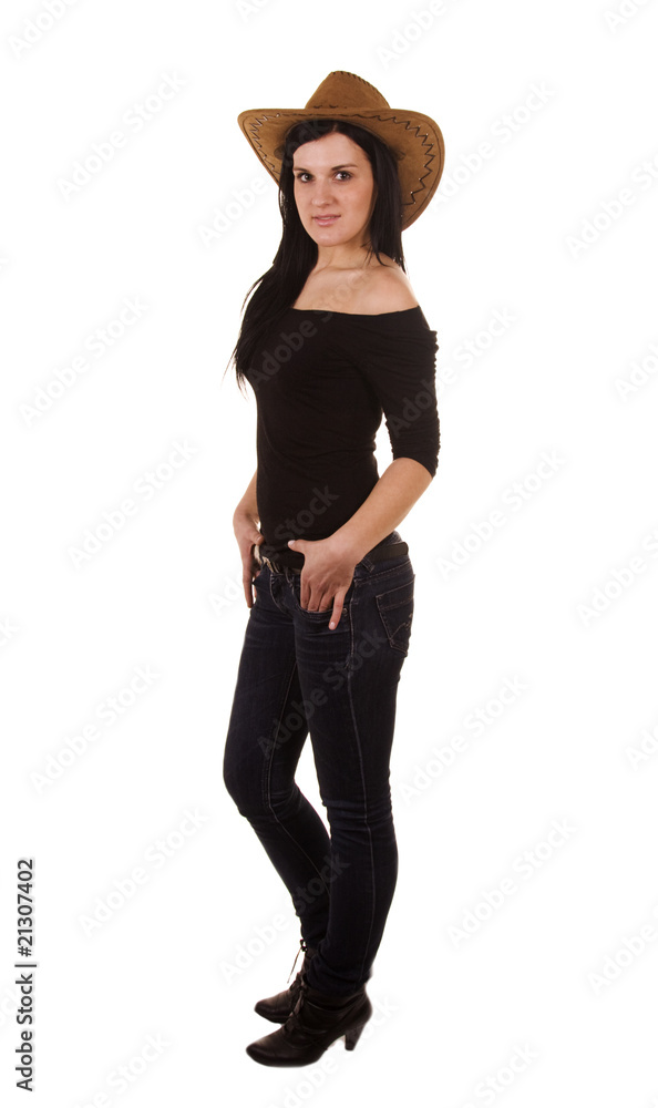 beautiful black hair young woman on white beautiful black hair young woman on white