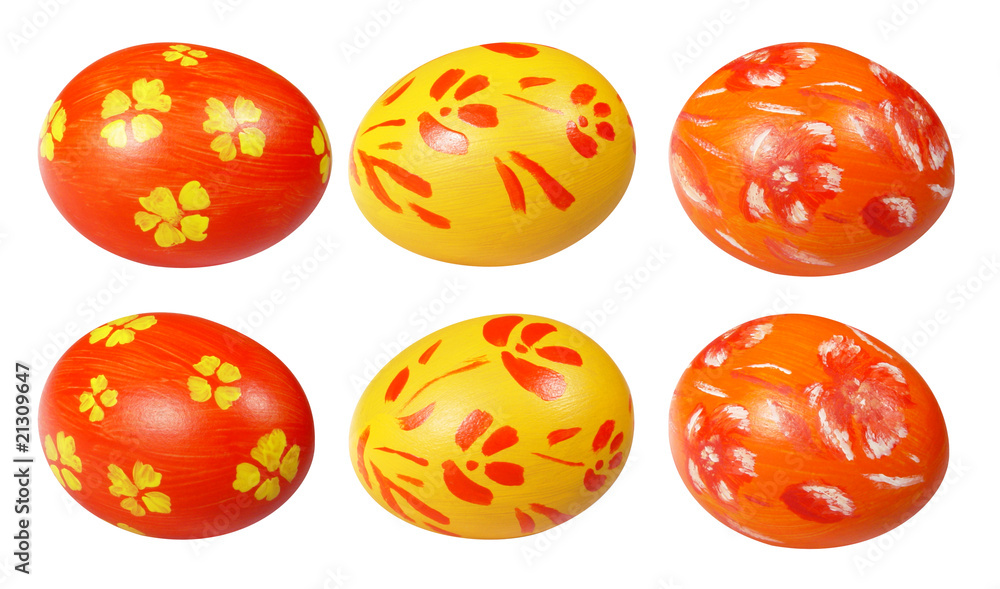hand painting Easter eggs