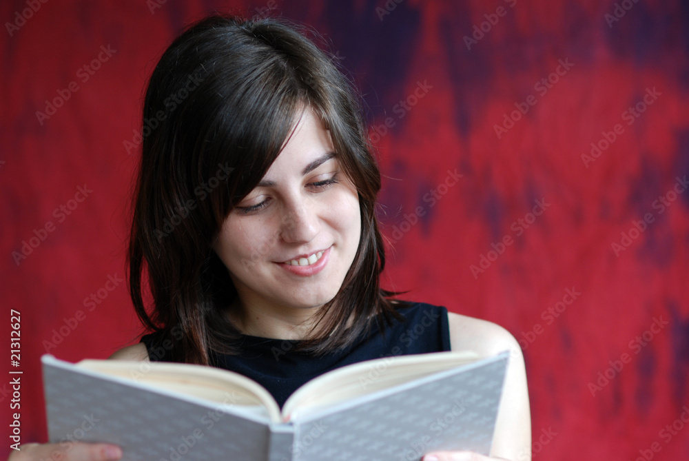 Nice girl with book Nice girl with book