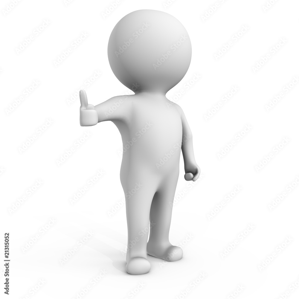 Everything is going fine - a 3d image Everything is going fine - a 3d image