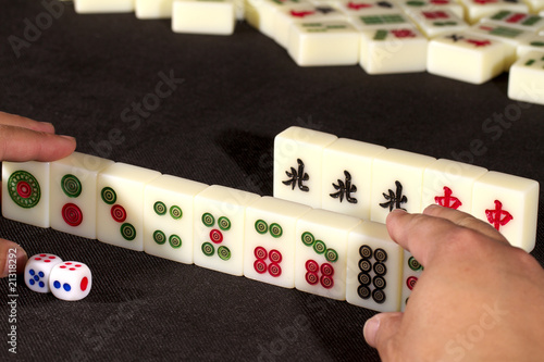 Popular mah jong game photo