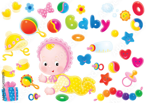 Baby and toys