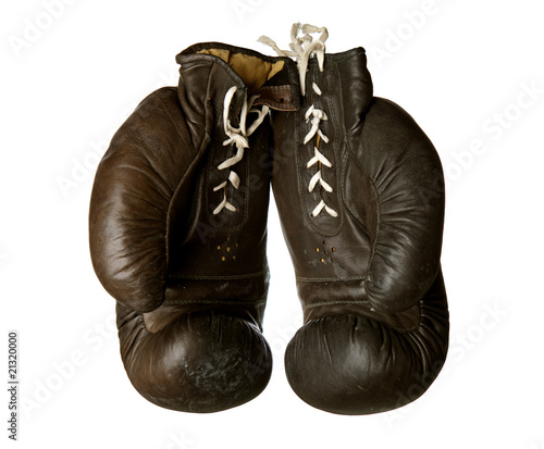 old boxing gloves