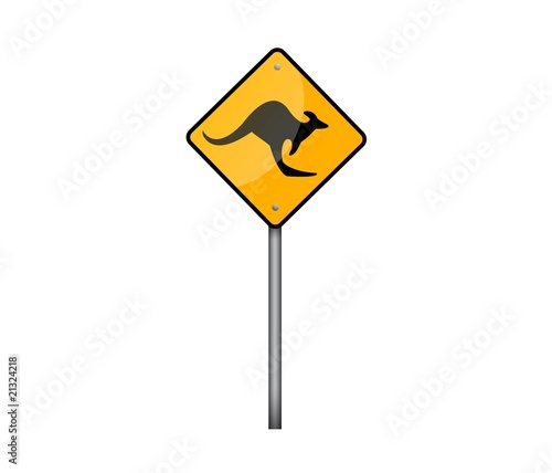 Australian Roadsign - Kangaroo