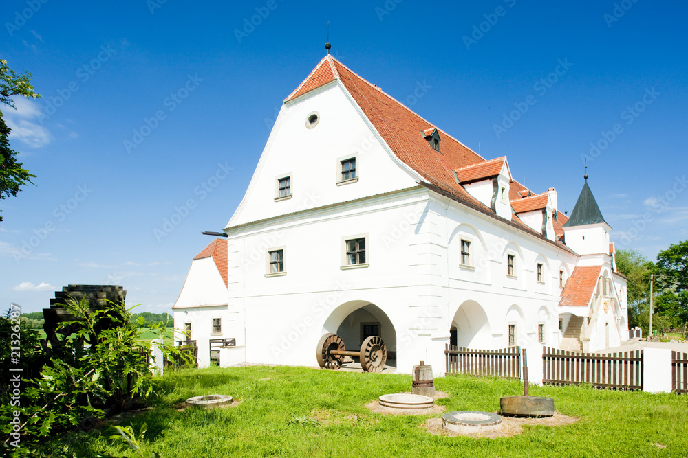 renaissance water mill, Slup, Czech Republic