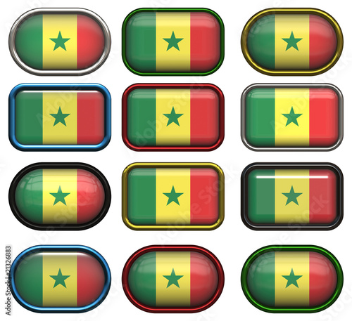 Free Download twelve buttons of the Flag of Senegal - GFXLoad