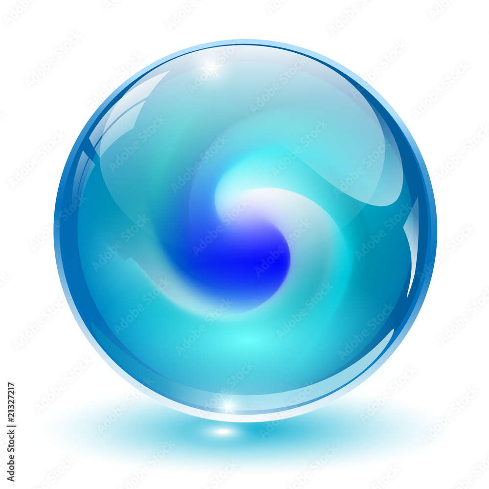 3D crystal, glass sphere vector. 3D crystal, glass sphere vector.