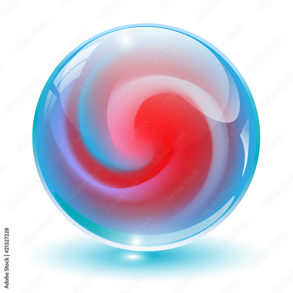 3D crystal, glass sphere vector. 3D crystal, glass sphere vector.