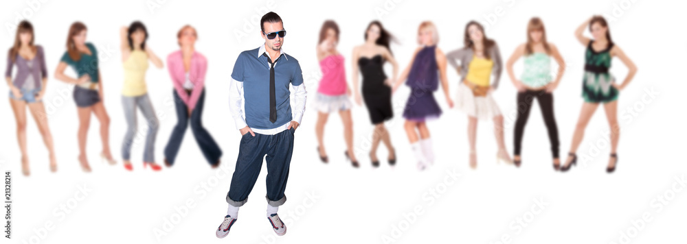 group of casual happy people group of casual happy people