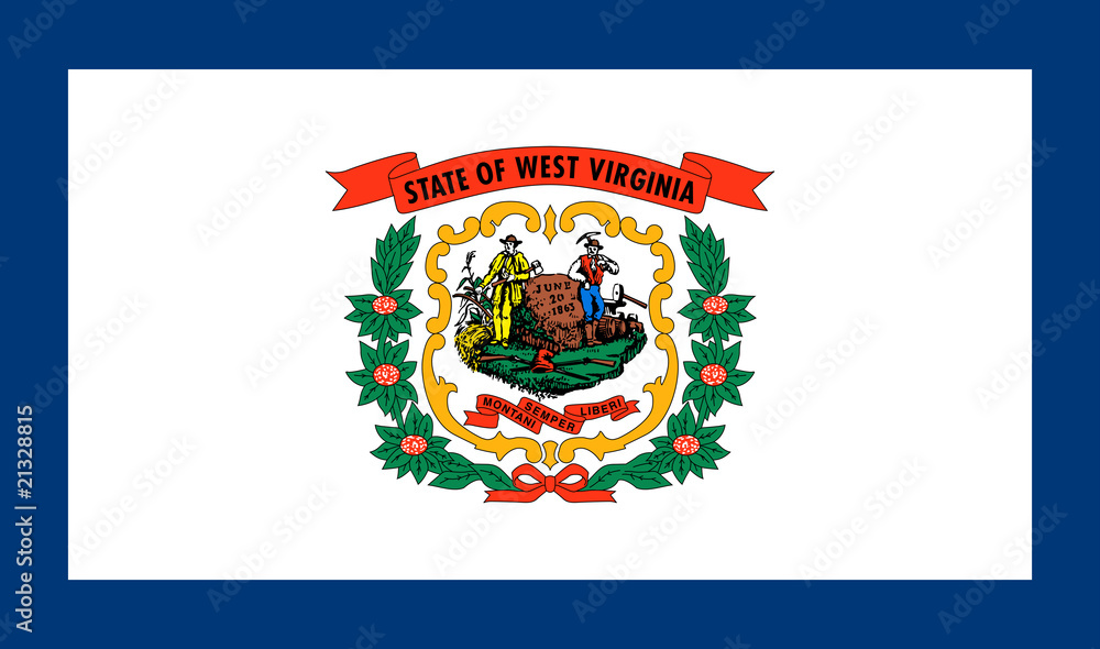 Fototapeta premium west virginia flag
