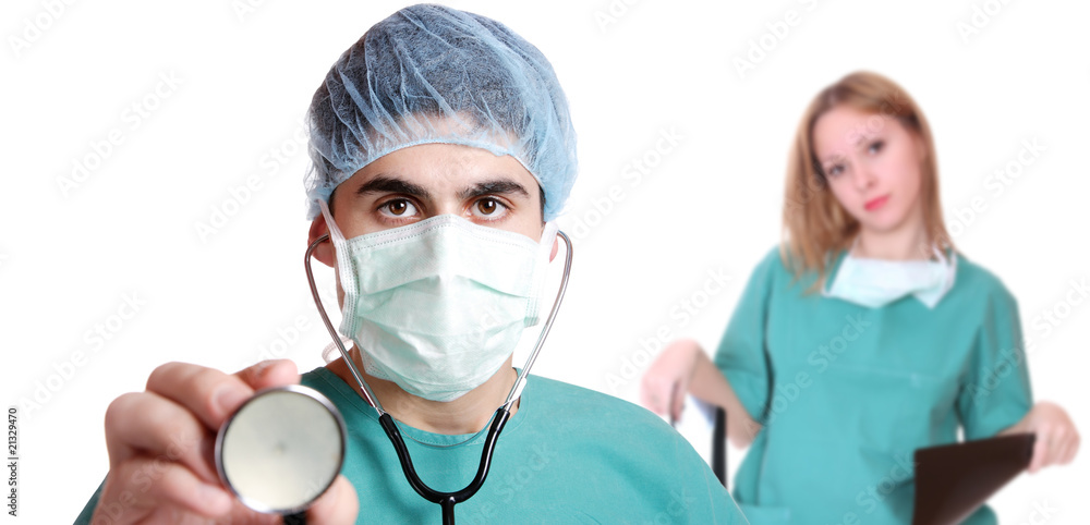 Doctor with stethoscope Doctor with stethoscope