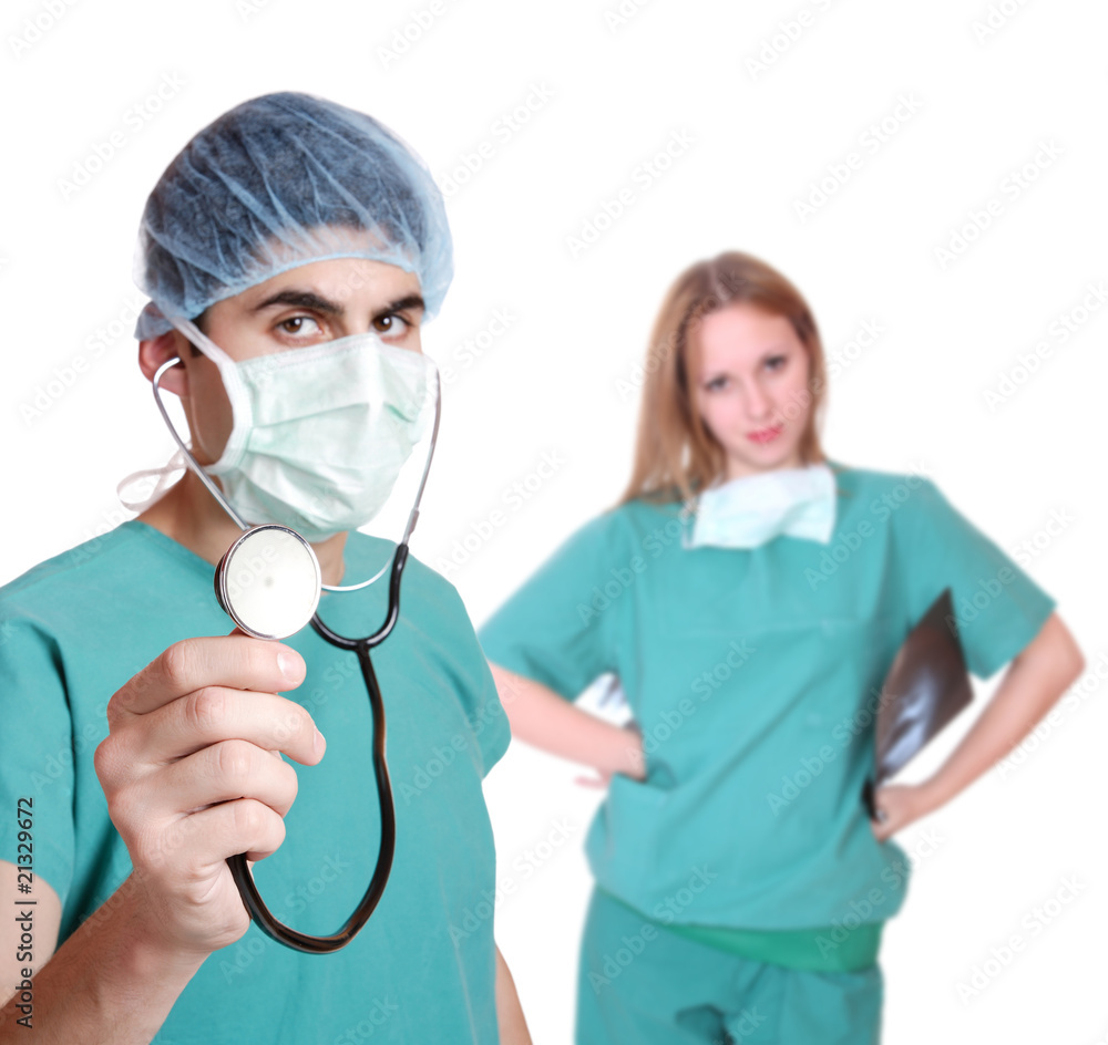 Doctor with stethoscope Doctor with stethoscope
