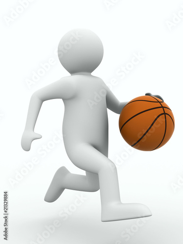 basketball player with ball...