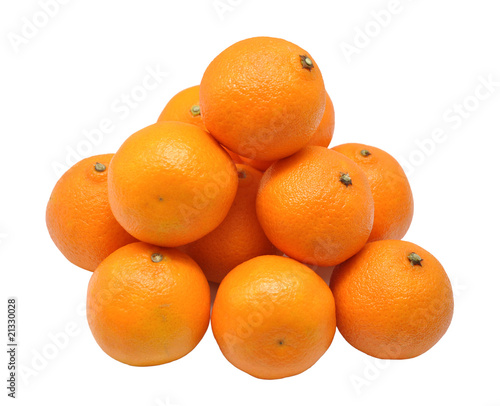 Heap of ripe fresh juicy tangerines