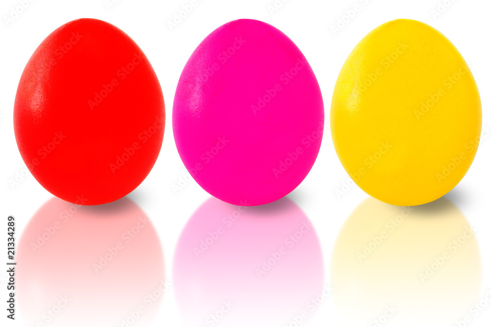 three easter eggs. three easter eggs.