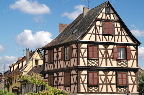 typical house in Alsace, France photo