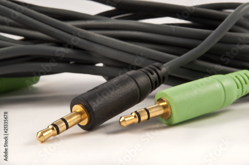 Audio cables.