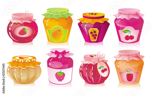 Jars with jam
