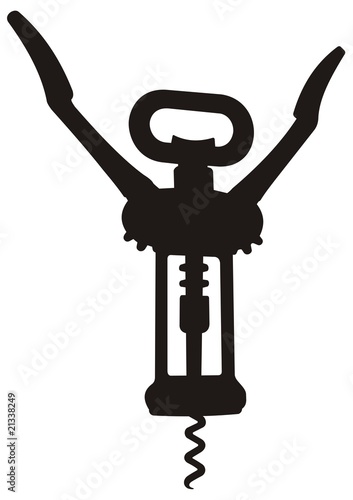 Corkscrew silhouette